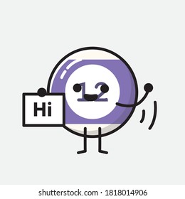 Ilustración del carácter de vector de bolas de Billiard