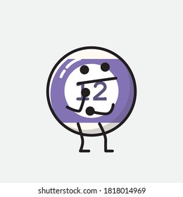 Ilustración del carácter de vector de bolas de Billiard