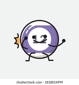 Ilustración del carácter de vector de bolas de Billiard