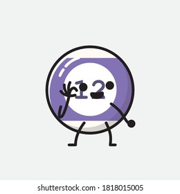 Ilustración del carácter de vector de bolas de Billiard