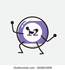 Ilustración del carácter de vector de bolas de Billiard