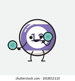 Ilustración del carácter de vector de bolas de Billiard