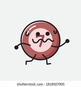 Ilustración del carácter de vector de bolas de Billiard