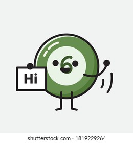 Ilustración del carácter de vector de bolas de Billiard
