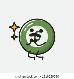 Ilustración del carácter de vector de bolas de Billiard