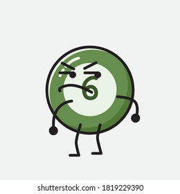 Eine Illustration von Cute Billiard Ball Vector Character