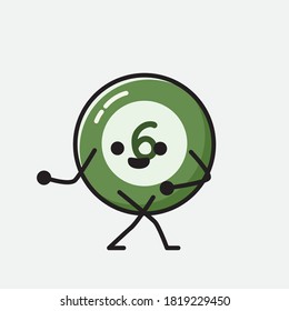 Ilustración del carácter de vector de bolas de Billiard