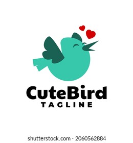 illustration of a cute bird, good for any business logo related to kids, bird or pet.