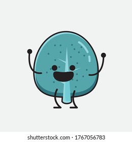 Ilustración del carácter de vector de árbol azul