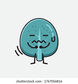 Ilustración del carácter de vector de árbol azul