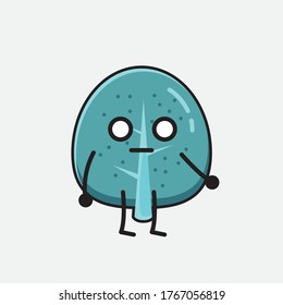 An illustration of Cute Blue Tree Vector Character