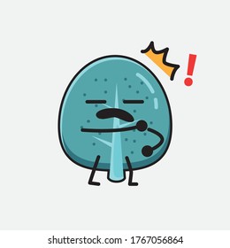An illustration of Cute Blue Tree Vector Character