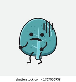 An illustration of Cute Blue Tree Vector Character
