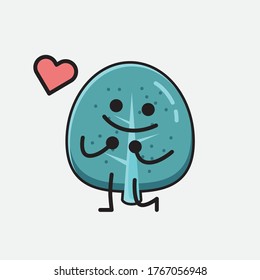 An illustration of Cute Blue Tree Vector Character