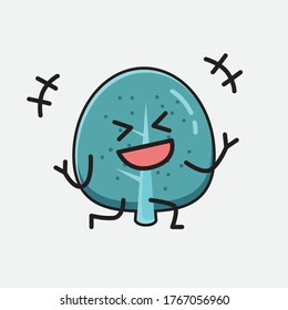 An illustration of Cute Blue Tree Vector Character