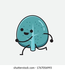 An illustration of Cute Blue Tree Vector Character