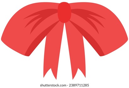 Illustration of cute bow tie icon isolated on white background.