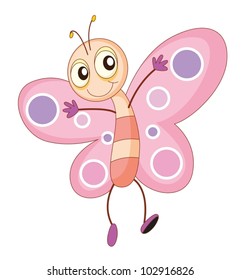 illustration of a cute butterfly