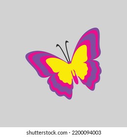 süße Schmetterlingsvektorgrafik für Design