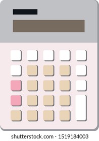 Illustration of a cute calculator.