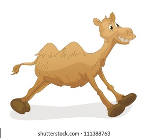 Illustration of a cute camel