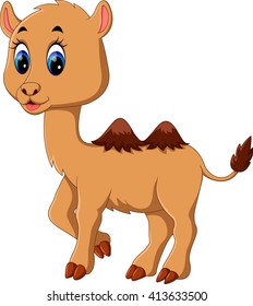 illustration of Cute camel cartoon