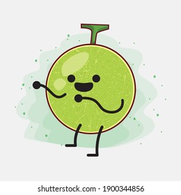 Eine Illustration von Cute Cantaloupe Melon Vector Character