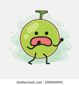 Eine Illustration von Cute Cantaloupe Melon Vector Character