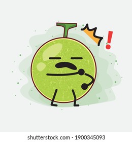 An illustration of Cute Cantaloupe Melon Vector Character