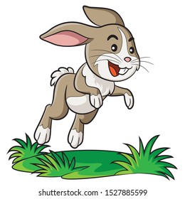 Illustration Cute Cartoon Rabbit Stock Vector (Royalty Free) 1527885599