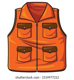 Illustration Of Cute Cartoon Vest.