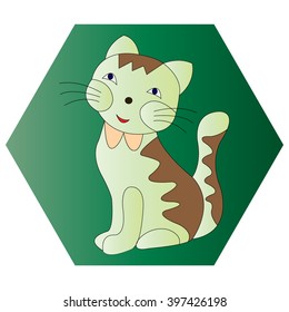 Illustration of Cute cat 