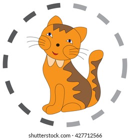 Illustration of Cute cat 