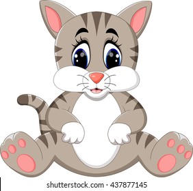 illustration of Cute cat cartoon