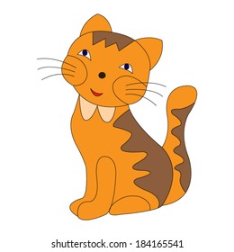 Illustration of Cute cat - vector