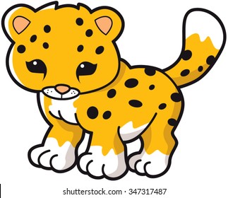 Illustration of cute cheetah