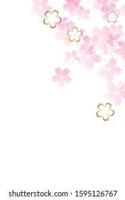 It is an illustration of a cute cherry blossom