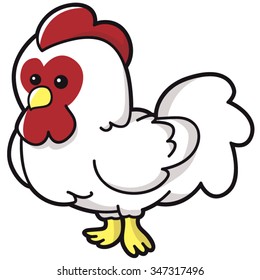 Illustration Cute Chicken Stock Vector (Royalty Free) 347317496 ...