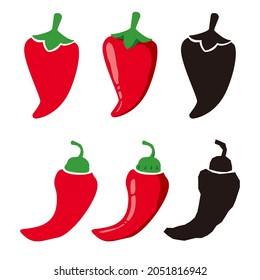 Illustration of cute chili pepper