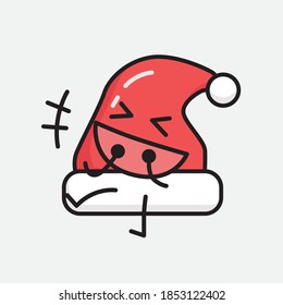 Ilustración del carácter del vector de sombreros de Navidad