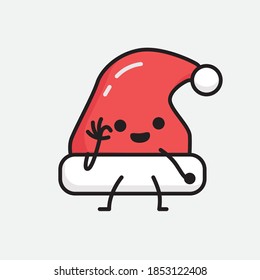 Ilustración del carácter del vector de sombreros de Navidad