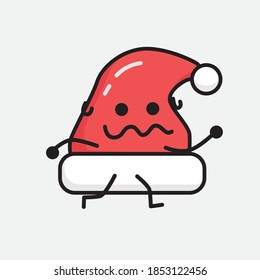 Ilustración del carácter del vector de sombreros de Navidad