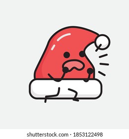Ilustración del carácter del vector de sombreros de Navidad