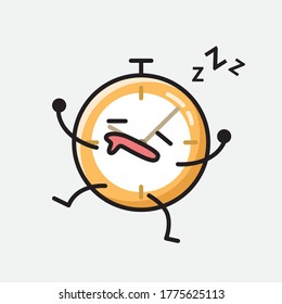 An illustration of Cute Clock Vector Character