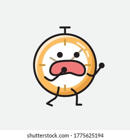An illustration of Cute Clock Vector Character