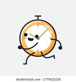 An illustration of Cute Clock Vector Character