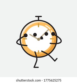 An illustration of Cute Clock Vector Character