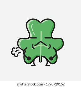 An illustration of Cute Clover Leaf Vector Character