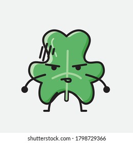 An illustration of Cute Clover Leaf Vector Character