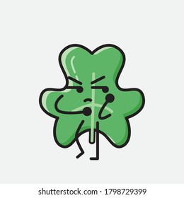 An illustration of Cute Clover Leaf Vector Character